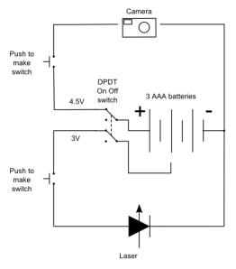 Camera trigger and laser circuit diagram